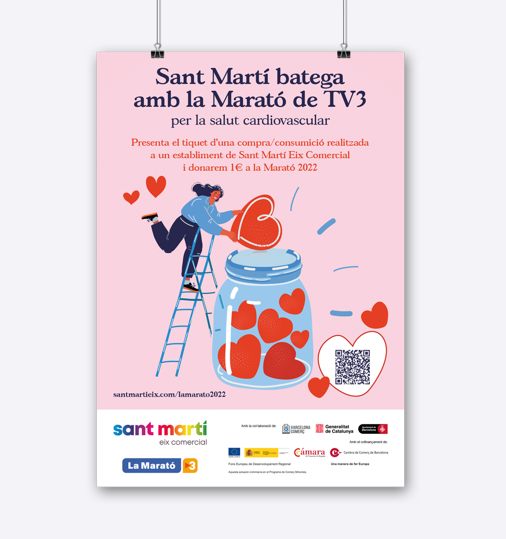 Sant Martí late con la Marató de TV3