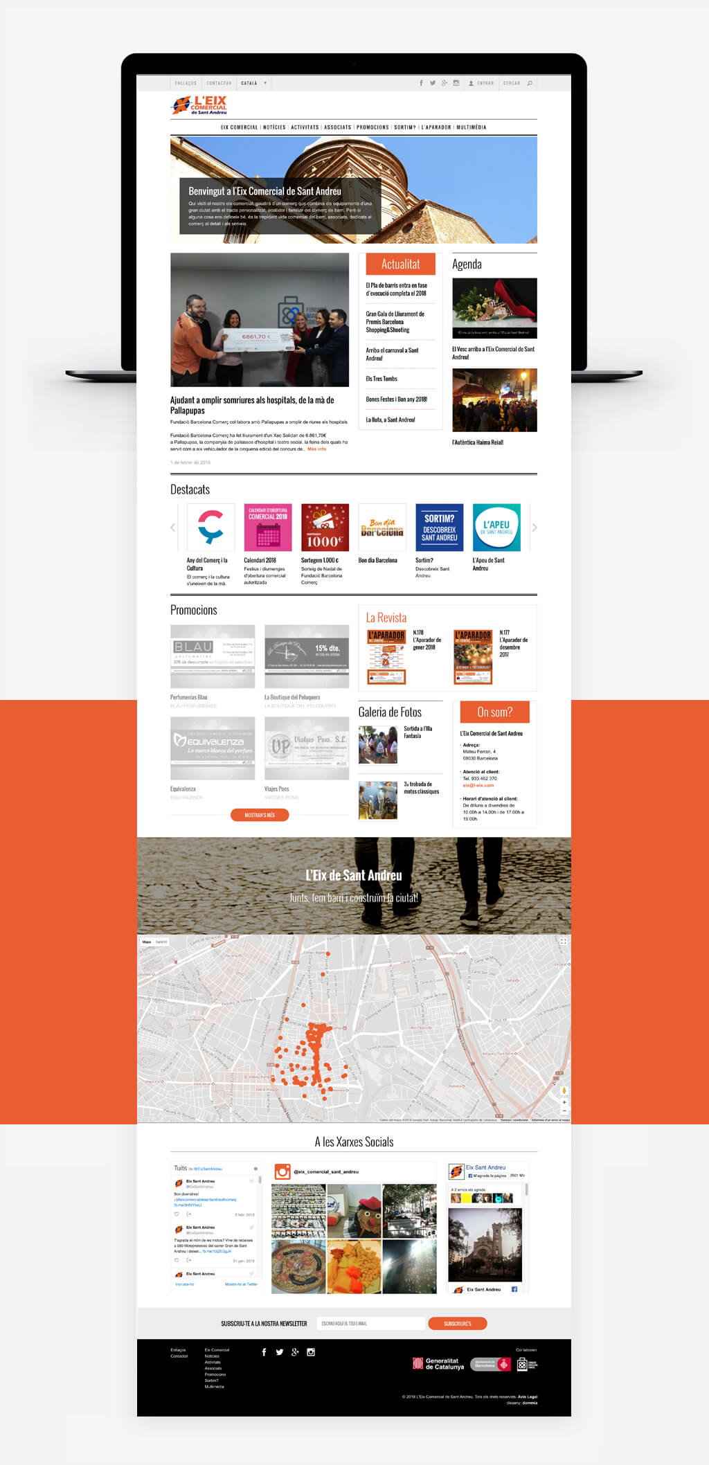 Diseño Web L´Eix de Sant Andreu