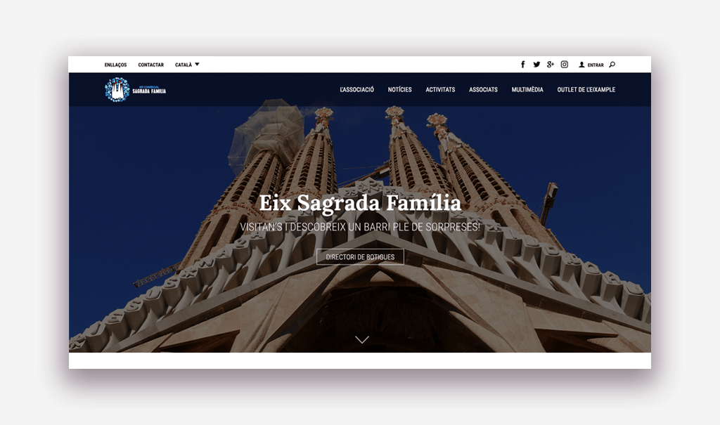 Eix Sagrada Família Website