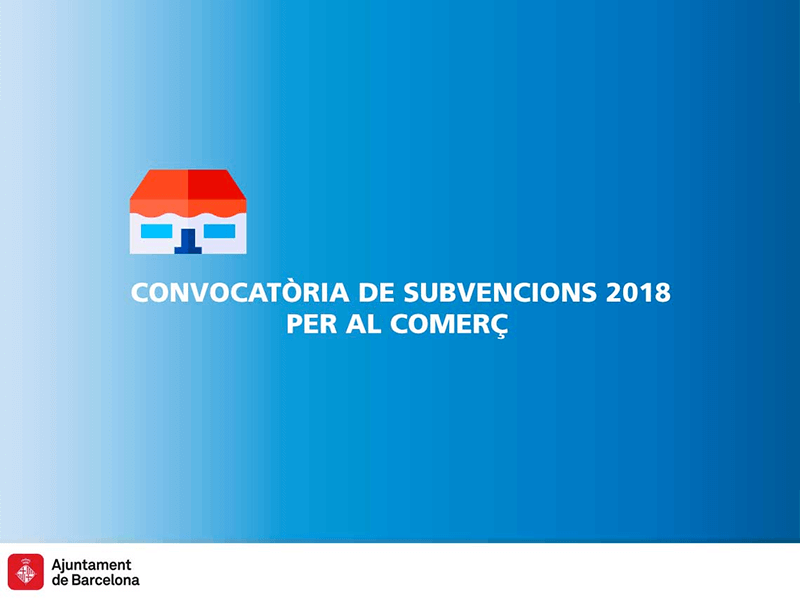 Convocatria de subvencions 2018 per al comer de l'Ajuntament de Barcelona