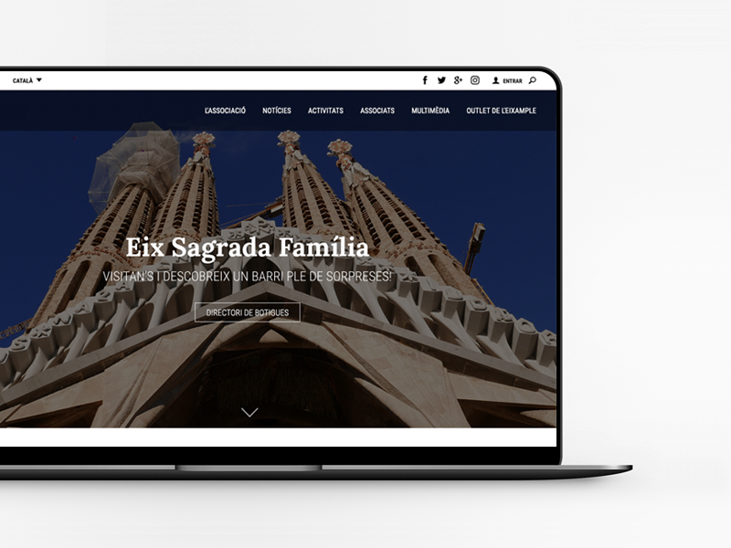 El Eix Comercial Sagrada Familia estrena web