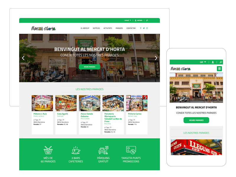 Nova Web del Mercat d'Horta, més a prop del client