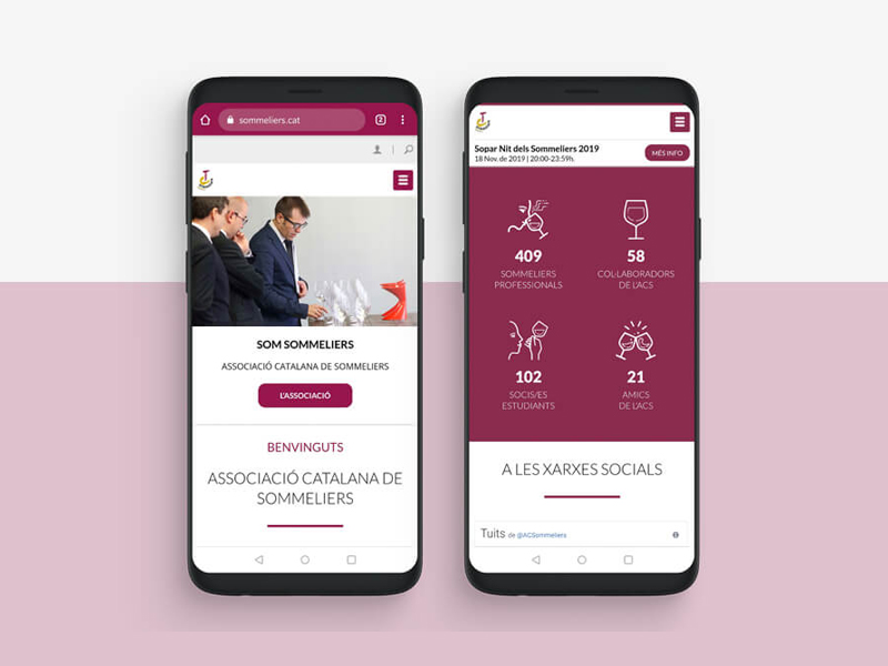 Pgina web Asociacin Catalana de Sommeliers