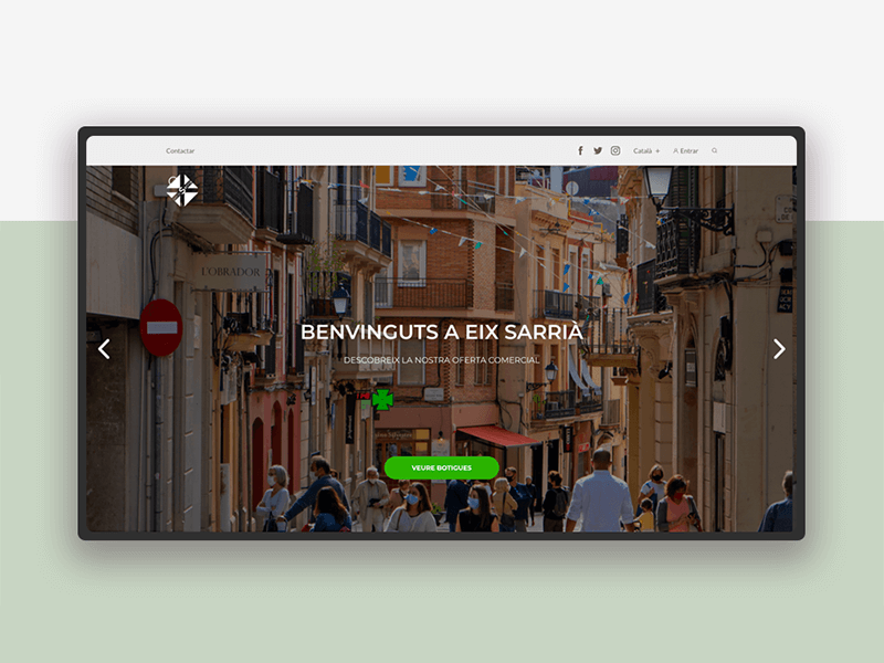 Pàgina web Eix Sarrià