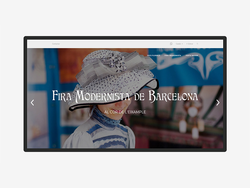 Pgina Web Fira Modernista de Barcelona