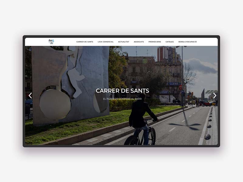 Pgina web Carrer de Sants