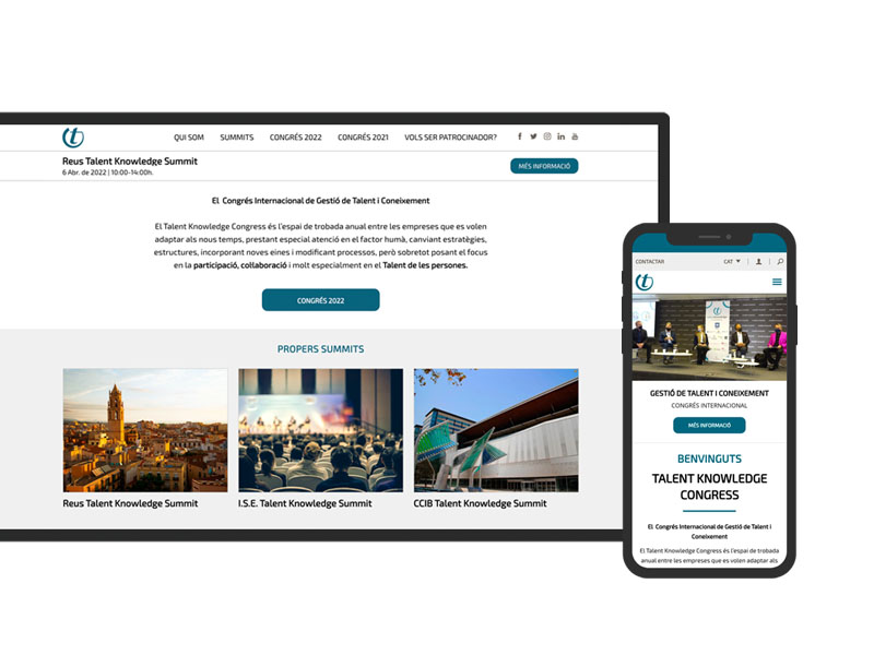 Pgina web Talent Knowledge Congress
