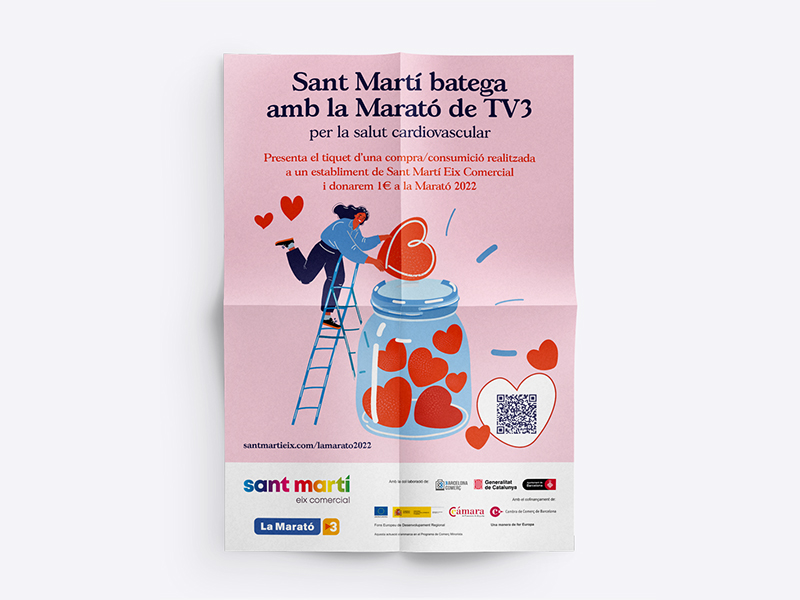 Sant Martí late con la Marató de TV3