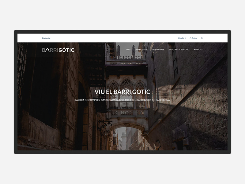 Pgina web Barri Gtic