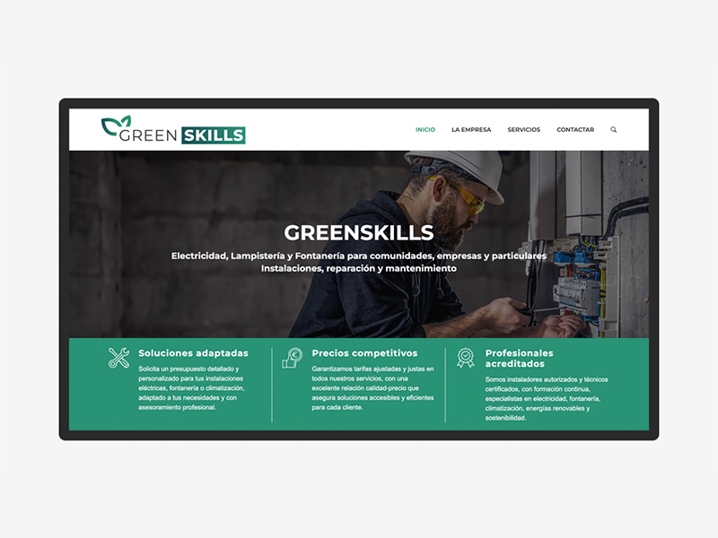 Pgina web Green Skills