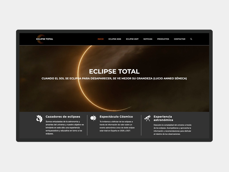 Pgina web Eclipse Total
