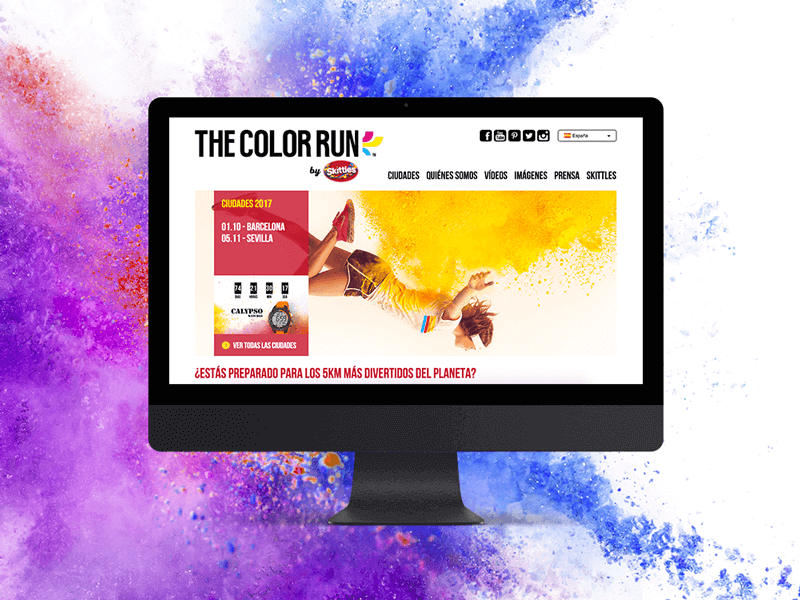 Pàgina Web The Color Run