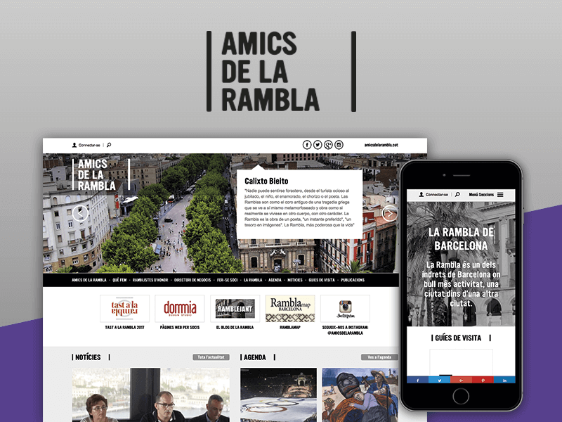 Disseny Web Amics de la Rambla